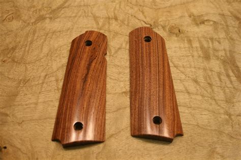 1911 Cands Premium Handmade Smooth Rosewood Grips Cylinder And Slide