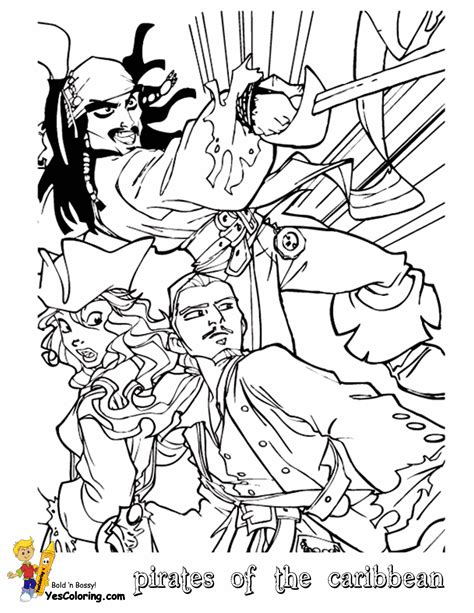 Pirates Caribbean Coloring Pages | Pirates of the Caribbean | Free
