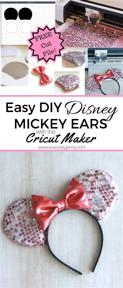 Diy Mickey Ears With The Cricut Maker Diy Mickey Ears Minnie Mouse