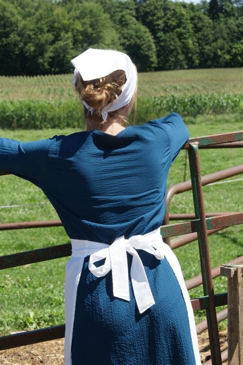 Amish Farmer S Daughter Costume Basic Outfit Dress Apron Etsy