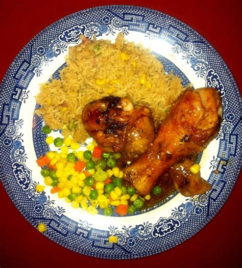 <p>simple chicken drumsticks are tossed in a crispy coating made with crushed tortilla chips before deep frying. Deviled Chicken Drumsticks with Easy fried rice | Cooking ...