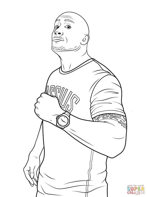 But there's much more to banner. Get This Printable wwe coloring pages the rock - 21094