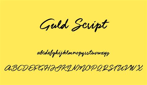 This font is for personal use only! Guld Script font - Guld Script font download