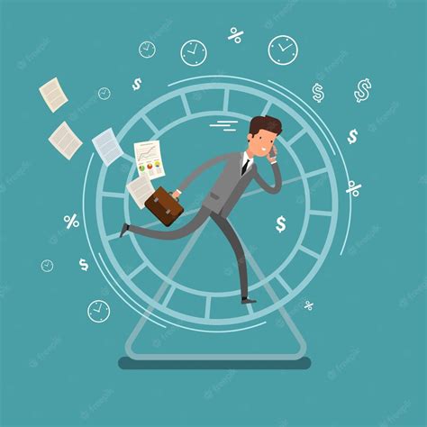 Premium Vector Concept Of Busy Business People Businessman Running