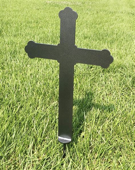 Metal Cross Ground Or Garden Stake Youngs Welding Inc