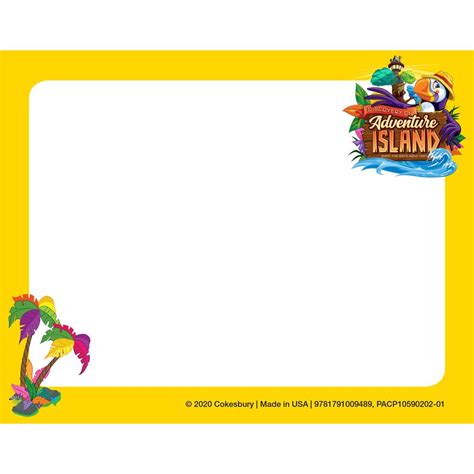 Nametag Cards Pk Of 24 Discovery On Adventure Island Vbs 2022 By