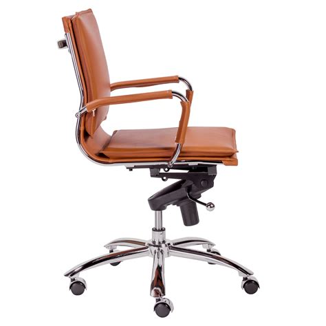 Gunar Pro Low Back Office Chair In Cognac By Homethreads