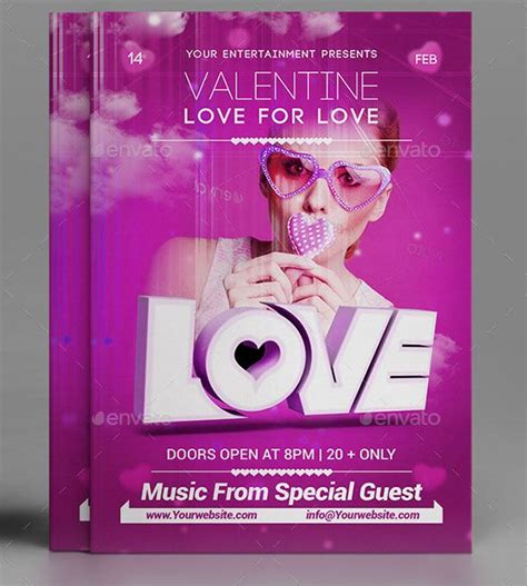 Love For Love Flyer Template Valentine Day Comes Every Year You Can