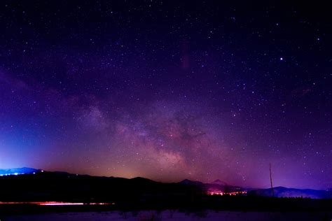 Purple Night Wallpaper Night Sky Wallpaper Night Skies Night Sky Stars