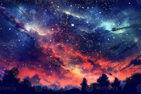 Ai Generated Fantasy Dark Starry Sky Background 24103132 Stock Photo At