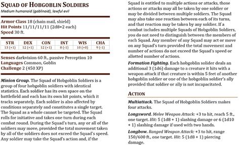 Whenever a creature takes damage, that damage is subtracted from its hit points. More Grist For the Mill: Minion Groups in D&D 5E | The ...