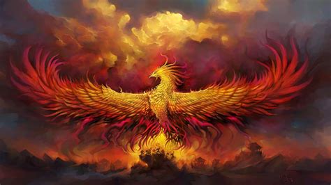 Fiery Phoenix 4k Ultra Hd Wallpaper By Liuhao726