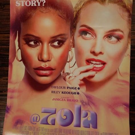 Rare New Zola Theatrical Movie Poster A24 On Mercari In 2023 Riley