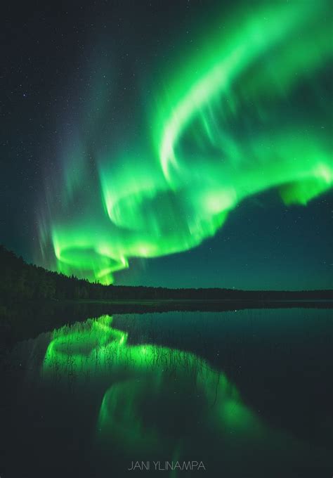 Aurora Borealis Over Finland Photographed By Jani Ylinampa On 14