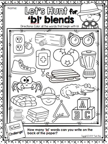 Blend worksheets 1st grade printable worksheets ideas. Grade 1 Bl Blends Worksheets / Roll And Read Blends ...