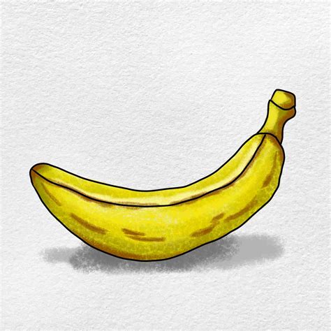 Banana Drawing For Kids Helloartsy