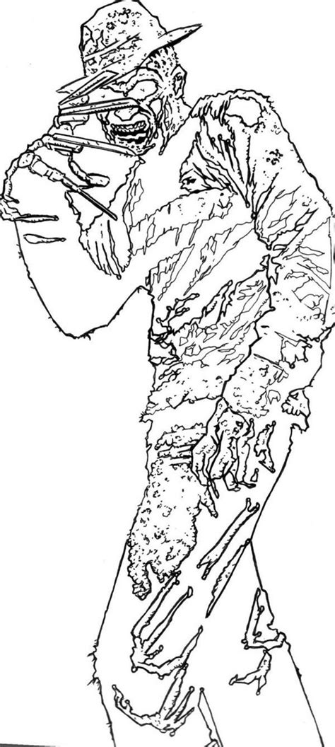 Freddy Krueger Coloring Pages Coloring Home