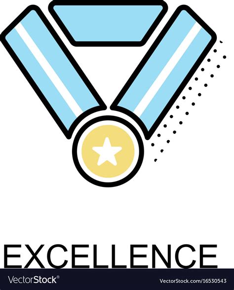 Excellence Graphic Icon Royalty Free Vector Image