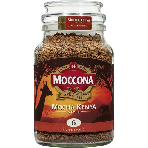 This dulls the coffee's flavor and makes customers wonder as to why the coffee was so highly rated in the first place. Moccona Freeze Dried Instant Coffee Mocha Kenya Style 200g ...