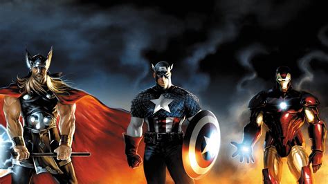 Avengers Trio Wallpapers Wallpaper Cave