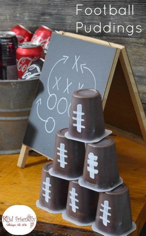Football Snack Pudding Football Watch Party Ideas Recipes And