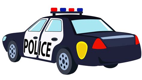 Cartoon hand drawn car police car car childrens drawing. Police Car Image | Free download on ClipArtMag