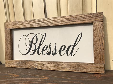 Shop beautiful religious home décor from christmas central. Christian Wall Art Blessed Sign Rustic Home Decor