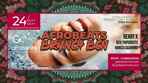 Afrobeats Brunch Bcn At Go Beach Club Saturday Oct 1 2022 Discotech