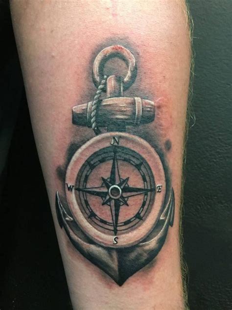 An anchor tattoo usually means stability, peace, strength, determination and passion.people frequently use other symbols or letters with anchor together, such as roses, infinity, swallows, compasses, ropes and wheels. Best 51 Anchor tattoos for men ideas on Pinterest | Anchor tattoos, Navy anchor tattoos and ...