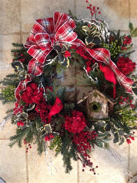 Winter Cardinal Wreath Christmas Decor Diy Holiday Decor Wreaths