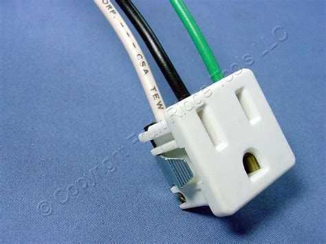 Leviton 1374 1w White Snap In Receptacle 3 Prong Outlet 15a 125v Nema 5