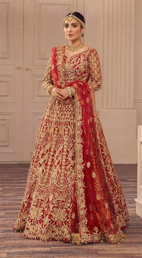 Buy Pakistani Bridal Dresses Heavy Dulhan Lehenga Chunni Gown Bridal