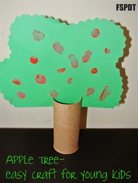 Easy to print, cut, glue and create! Apple Tree- craft - FSPDT