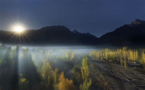 A Foggy Sunrise In Autumnal Skardu Smithsonian Photo Contest