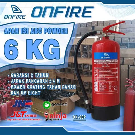 Jual Alat Pemadam Kebakaran APAR 6KG ABC Powder 80 ONFIRE Di