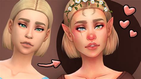 The Sims 4 Create A Sims Elf Cc Links Below Youtube