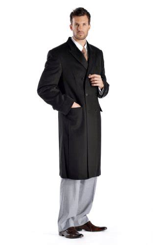 Mens Double Breasted Overcoat In Pure Cashmere
