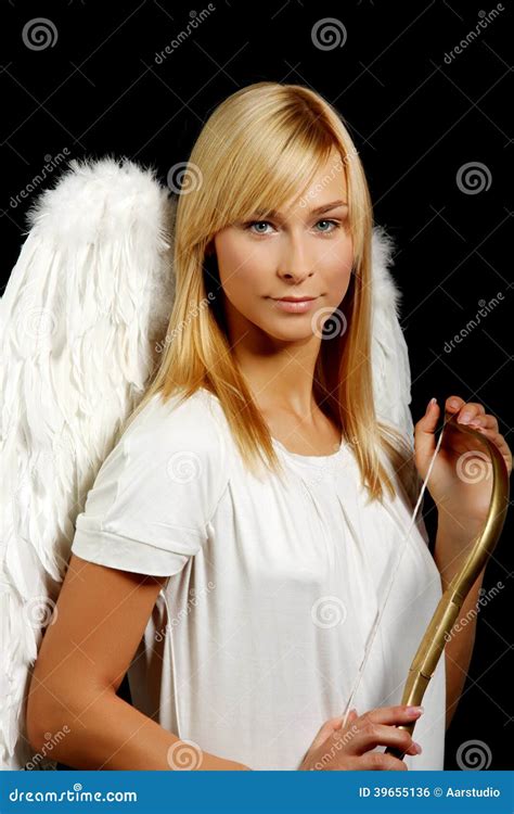 Blonde Angel Portrait Stock Photo Image Of Kind Lady 39655136