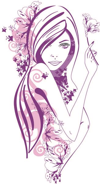 Beautiful Of Fashion Girls Vector Graphic Free Vector In Encapsulated Postscript Eps Eps