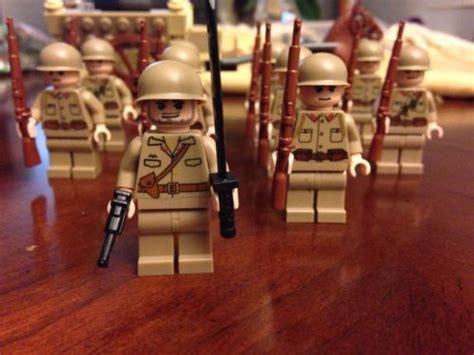 10 Custom Lego Ww2 Japanese Soldiers With Brickmania Weapons 499806759