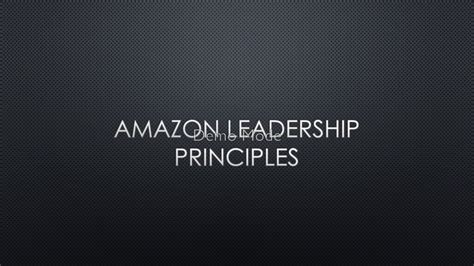 Amazon Leadership Principles - YouTube