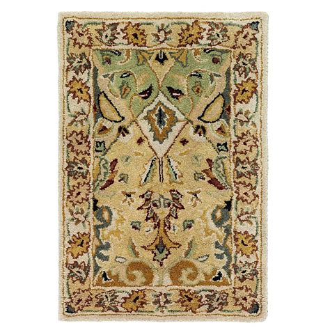 Area rug is hand tufted with wool and includes thick pile. Home Decorators Collection Rhodes Ivory 8 ft. x 11 ft ...