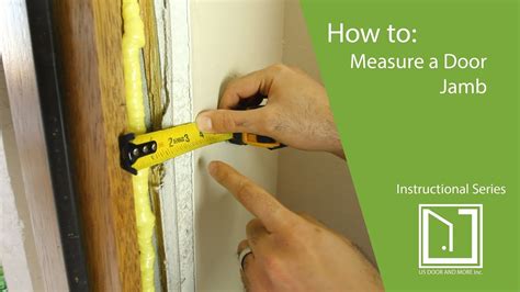 How To Measure For The Exterior Door Jamb Dimensions Youtube