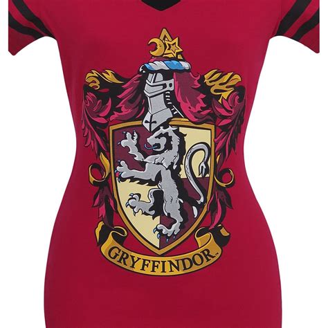 Harry Potter Gryffindor Womens V Neck T Shirt