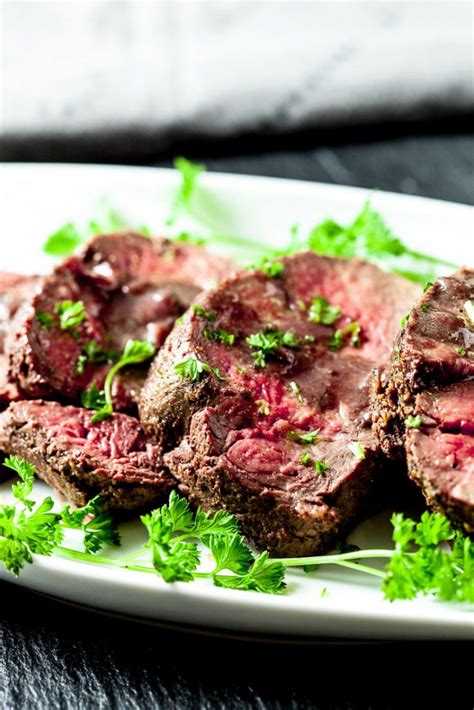 Beef tenderloin steaks with seared mushrooms and red your new favorite beef tenderloin steak recipe. Beef Tenderloin Roast with Red Wine Sauce | Chew Out Loud