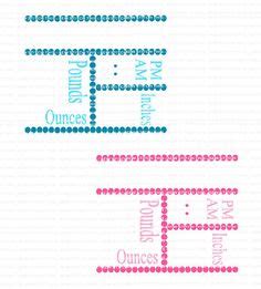 Download Baby Girl Birth Announcement Template Cut File in SVG, EPS ...
