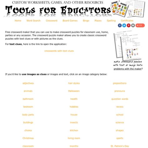 Printable crosswords with images or text hints, crossword puzzles to