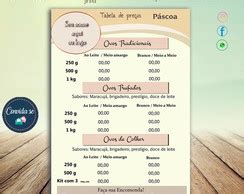 Não espere até a páscoa para economizar! Tabela de Ovos de Pascoa 2021 | Elo7