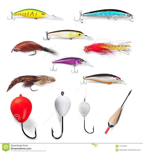 Wobblers On White Background Artificial Lure Stock Image Image Of