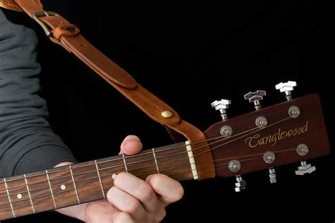 Handcrafted Leather Neck Straps for Acoustic Guitars
